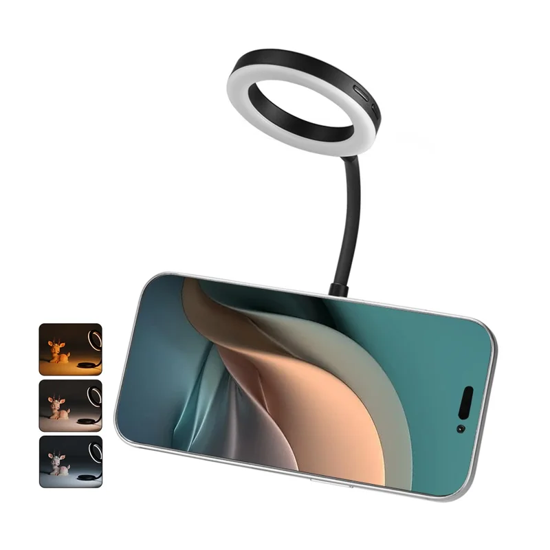 VLOGLITE M15 Mini Portable Selfie Light Magnetic LED Fill Ring Light for Phone Reading Photography Video Lighting