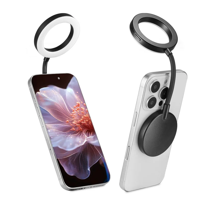 VLOGLITE M15 Mini Portable Selfie Light Magnetic LED Fill Ring Light for Phone Reading Photography Video Lighting