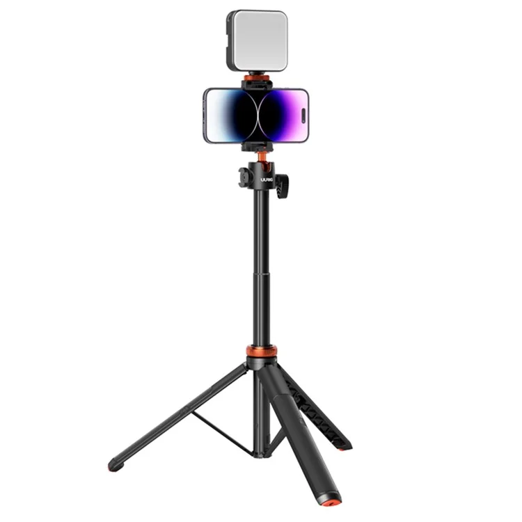 Kit d'éclairage de remplissage à double couleur VRIG FD54 avec clip de mini lampe de selfie avec sabot froid, vis de 1/4" pour la diffusion en direct