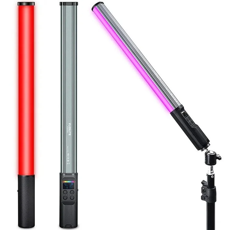 VLOGLITE W150RGB-II RGB Lampe vidéo à main Bâton de lumière LED Barre de tube vidéo avec affichage LCD