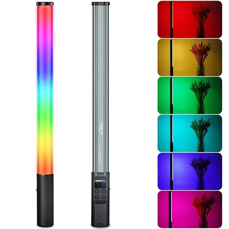 VLOGLITE W150RGB-II RGB Lampe vidéo à main Bâton de lumière LED Barre de tube vidéo avec affichage LCD