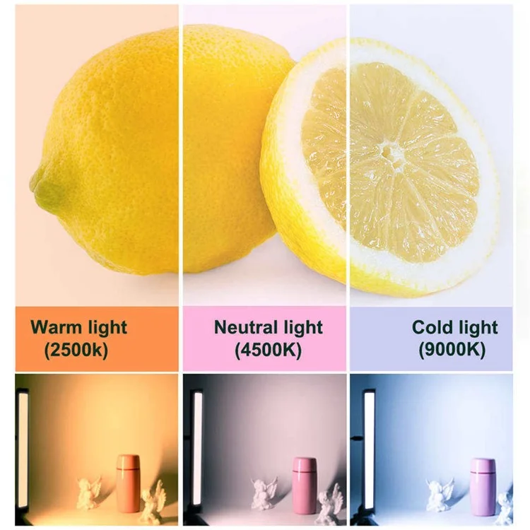 Vloglite WS66 Iluminación de Videoconferencia Con Luces de Transmisión de Cámaras Web LED de Trípode Luz de la Computadora Portátil Para Transmitir en Vivo