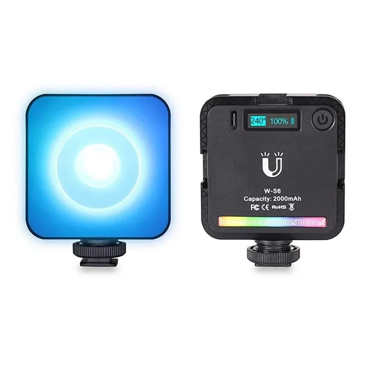 Vloglite W-S6 a Colori a Colore Full RGB Photogarphy Light Camera Light Sunset Atmosfera Lampada Magnetica Mini Luce di Riempimento