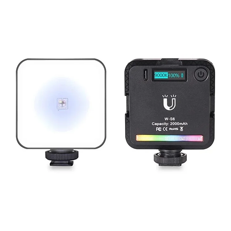 Vloglite W-S6 a Colori a Colore Full RGB Photogarphy Light Camera Light Sunset Atmosfera Lampada Magnetica Mini Luce di Riempimento