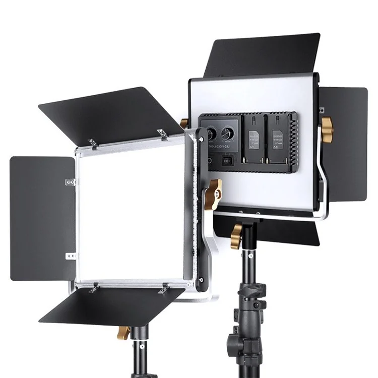 VLOGLITE W660S LED Video Light with Tripod Stand 3200-6500K Photography Studio Lighting for Video Film Recording - EU Plug