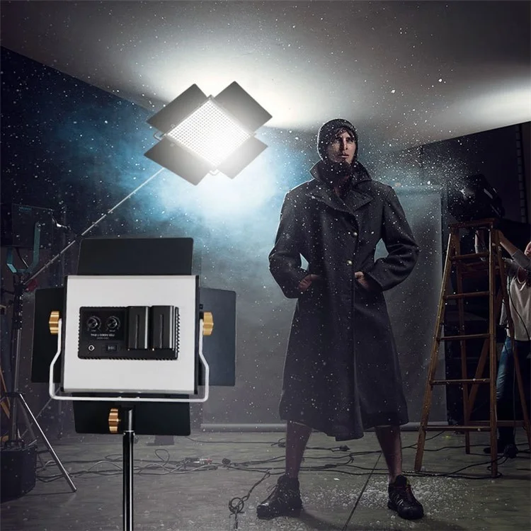 VLOGLITE W660S LED Video Light with Tripod Stand 3200-6500K Photography Studio Lighting for Video Film Recording - EU Plug