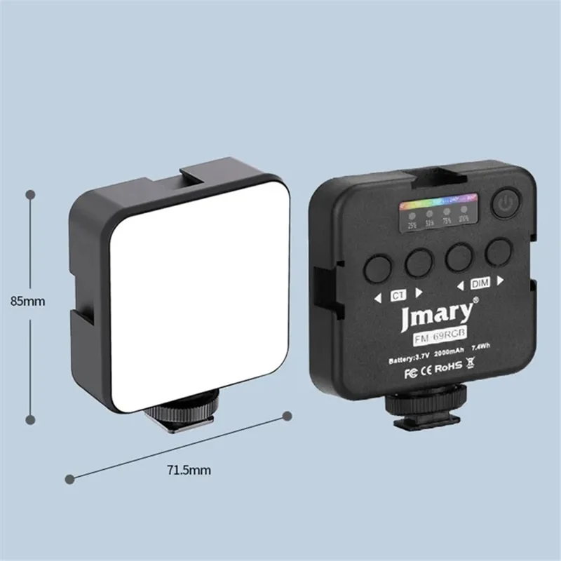 JMARY FM-69RGB мини RGB видео свет камеры Свет фотографии освещения Регулируемая лампа