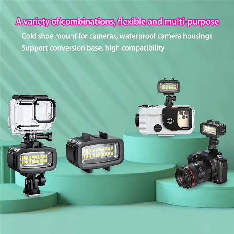 SL-100 For GoPro Camera Waterproof LED Video Diving 40m Underwater Light
