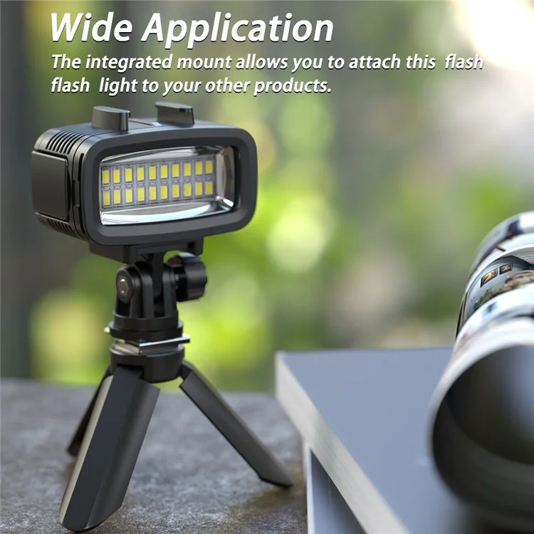 SL-100 For GoPro Camera Waterproof LED Video Diving 40m Underwater Light
