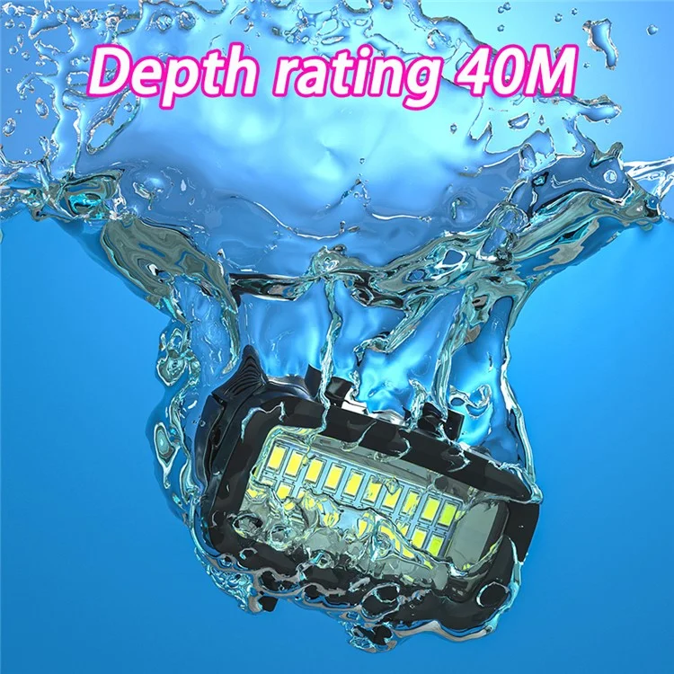 SL-100 For GoPro Camera Waterproof LED Video Diving 40m Underwater Light