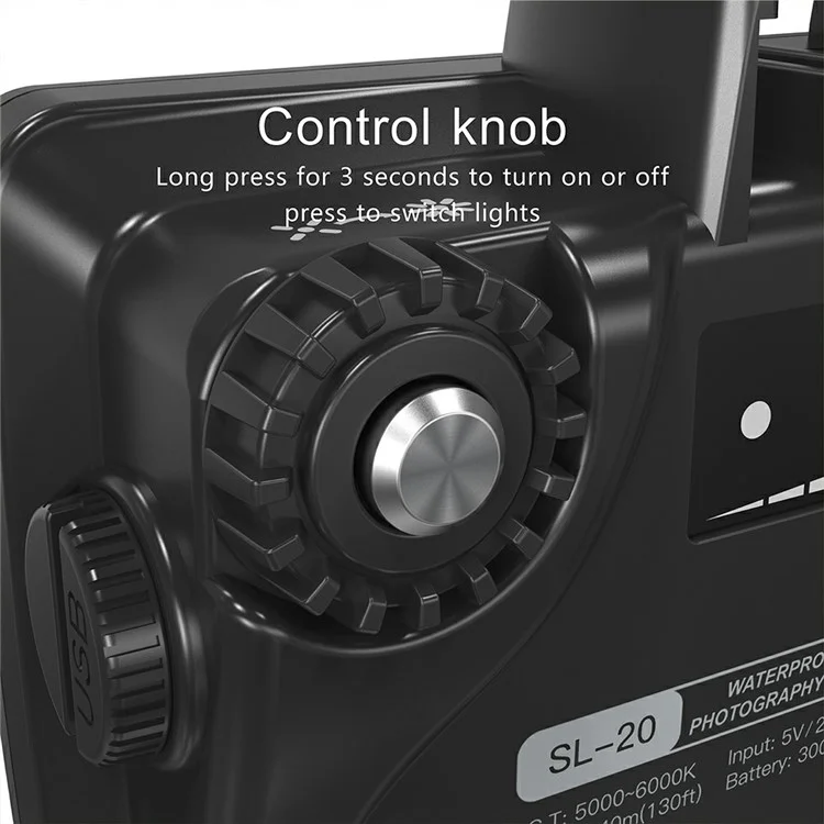 SL-20 40m Wasserdichte Kamera LED Fill Light Wiederaufladbare Tauchfotografie RGB Video Light