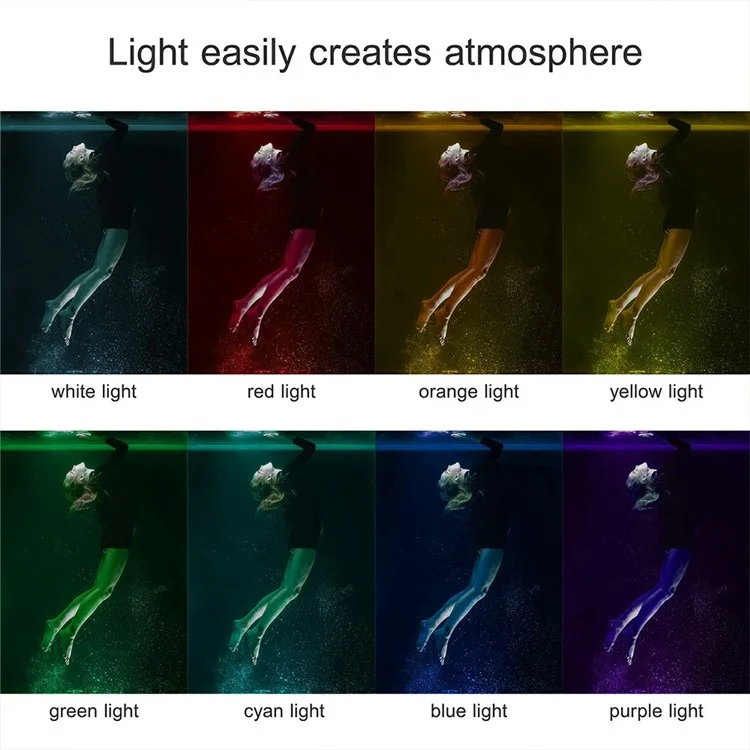 SL-20 40m Wasserdichte Kamera LED Fill Light Wiederaufladbare Tauchfotografie RGB Video Light