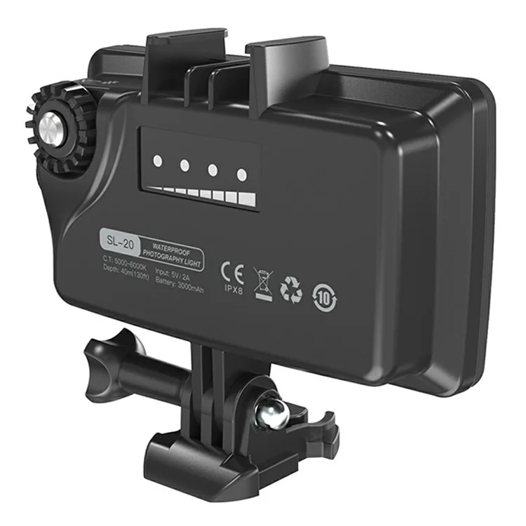 SL-20 40m Wasserdichte Kamera LED Fill Light Wiederaufladbare Tauchfotografie RGB Video Light
