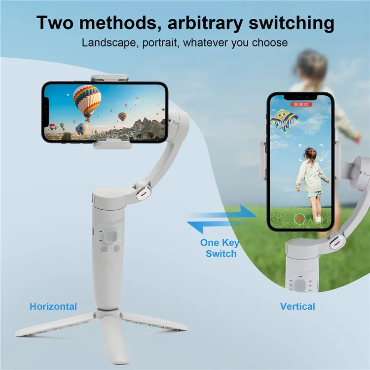 Estabilizador de Smartphone Gimbal de 3 Eixos M1 Auto Rastreamento de Rosto Bastão de Selfie