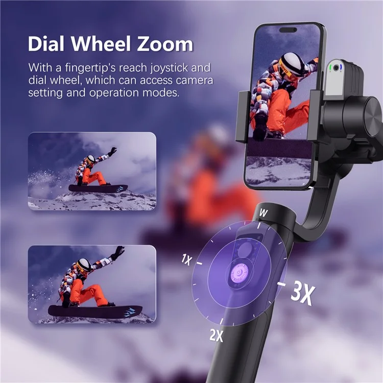 S5Bpro Intelligenter KI-Tracking 3-Achsen-Gimbal-Stabilisator Anti-Shake Handy-Halterung Stativ