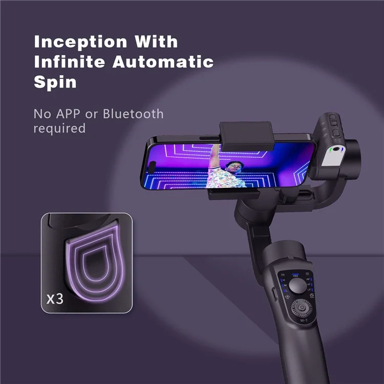 S5Bpro Intelligenter KI-Tracking 3-Achsen-Gimbal-Stabilisator Anti-Shake Handy-Halterung Stativ