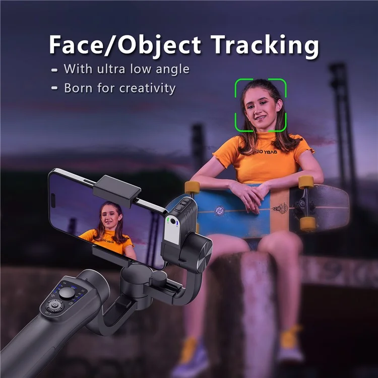 S5Bpro Intelligenter KI-Tracking 3-Achsen-Gimbal-Stabilisator Anti-Shake Handy-Halterung Stativ