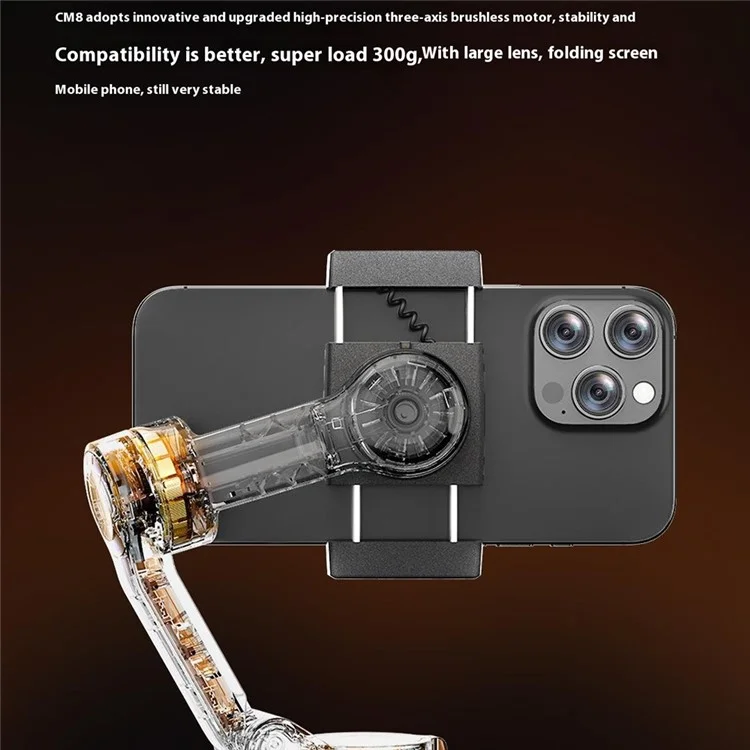 XIAOMIYOUPIN FUNSNAP CM8 Stabilizzatore cardanico pieghevole a 3 assi anti-scuotimento per riprese vlog, versione base