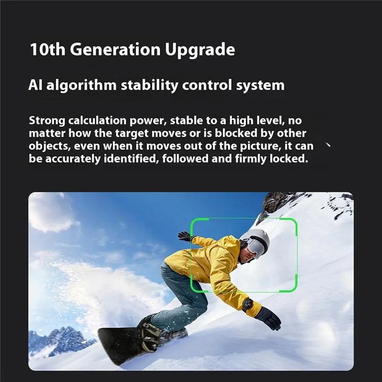 XIAOMIYOUPIN FUNSNAP CM8 Foldable 3 Axis Anti Shake Smartphone Gimbal Stabilizer for Vlog Shooting, AI Version