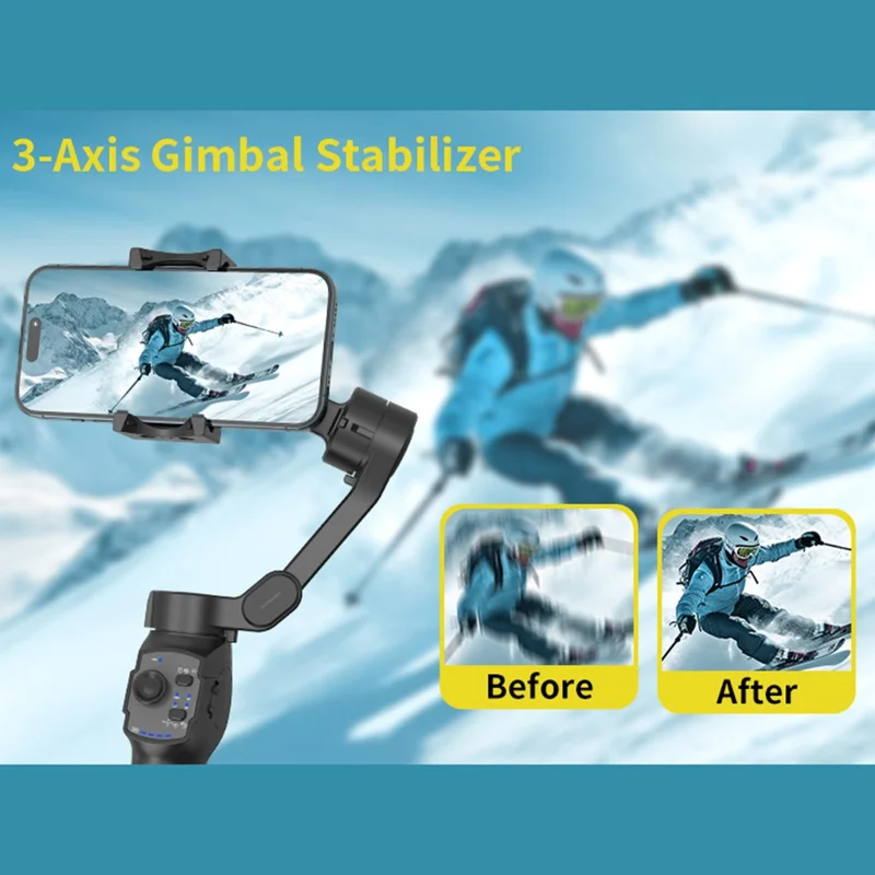 Stabilisateur de cardan portable L9lite à trois axes anti-vibration pour vlog et shooting de smartphone