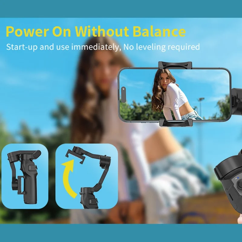 Stabilisateur de cardan portable L9lite à trois axes anti-vibration pour vlog et shooting de smartphone