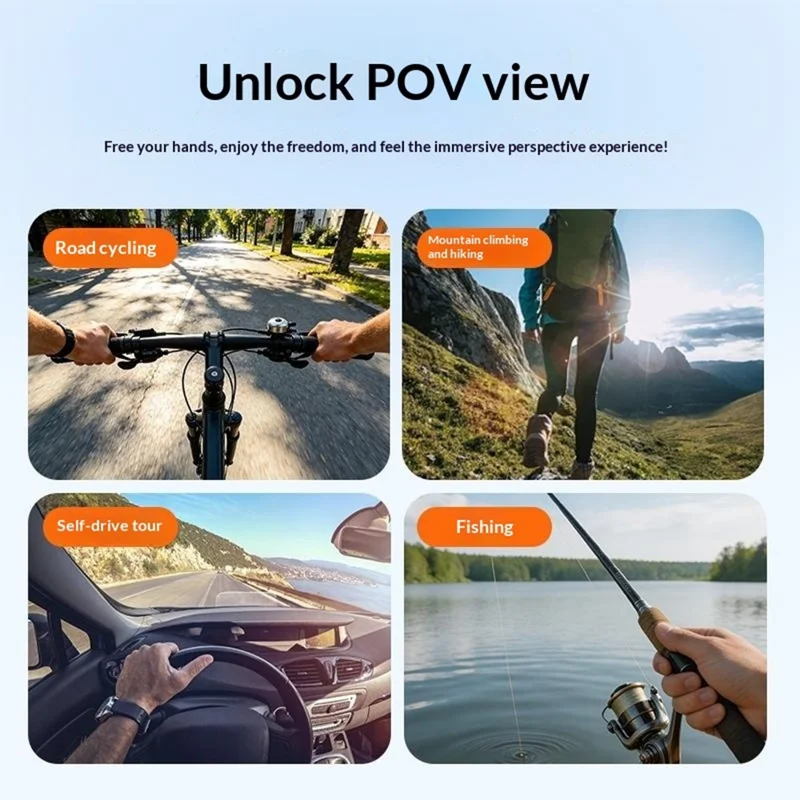 VRIG AC-82 360 Degree Ball Head Magnetic Neck Mount Bracket for Insta360 Ace  /  Pro  /  Pro 2  /  X5  /  X4 Air Quick Release Adjustable Bracket - Black