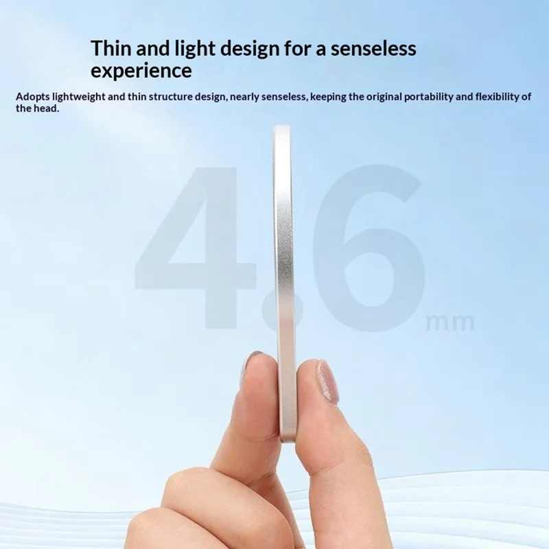 VRIG CA-04 Magnetic Quick Release Back Sticker Mount Stand for DJI Osmo Mobile 8  /  7P  / 7  /  6  /  5  /  SE Aluminum Alloy Portable Stabilizer Mount - Silver