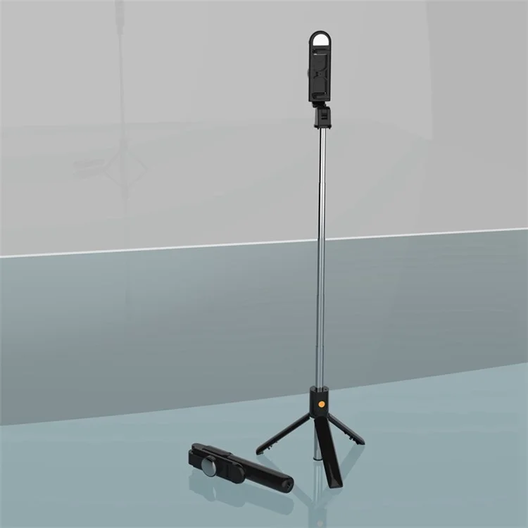 SELFIESHOW K10S Temporizador Automático de Alta Gama Mando a Distancia Universal para Teléfono Móvil con Trípode y Función de Luz de Relleno - Negro