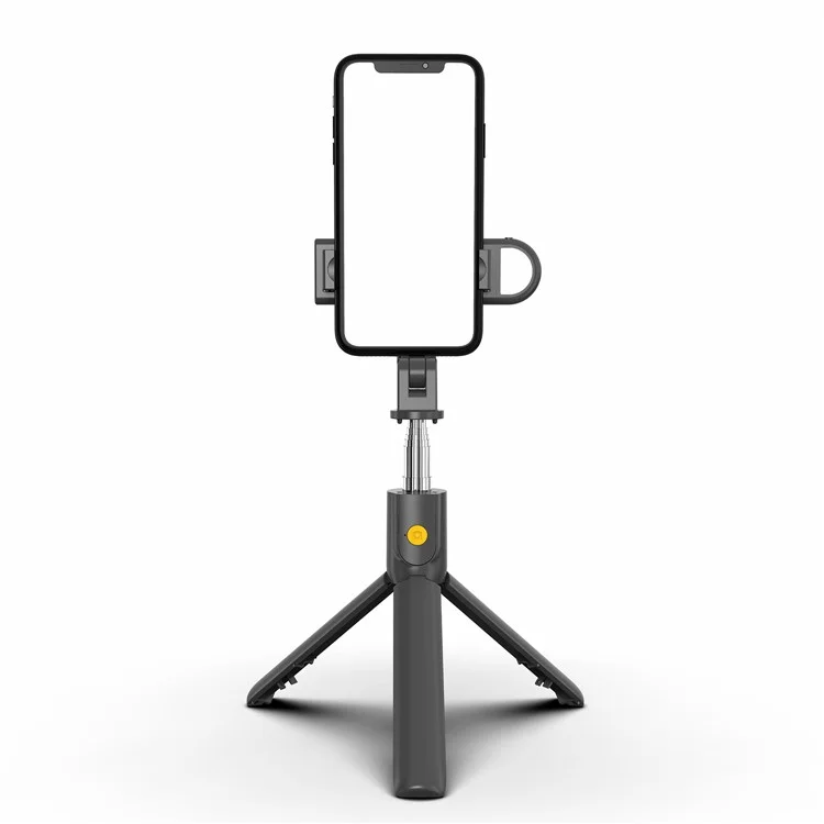 SELFIESHOW K10S Temporizador Automático de Alta Gama Mando a Distancia Universal para Teléfono Móvil con Trípode y Función de Luz de Relleno - Negro