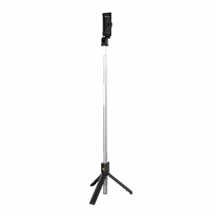 SELFIESHOW K10 Selbststarter Bluetooth Fernbedienung Mobiltelefon Stativ mit Leuchtfunktion - Schwarz