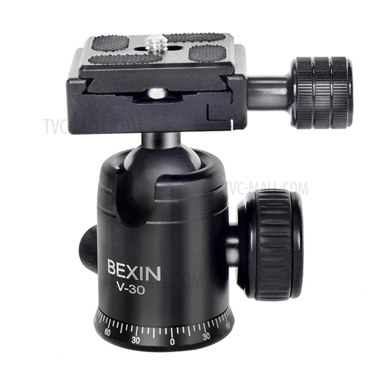 BEXIN V-30 Rotule de caméra panoramique 360 degrés pour trépied portable