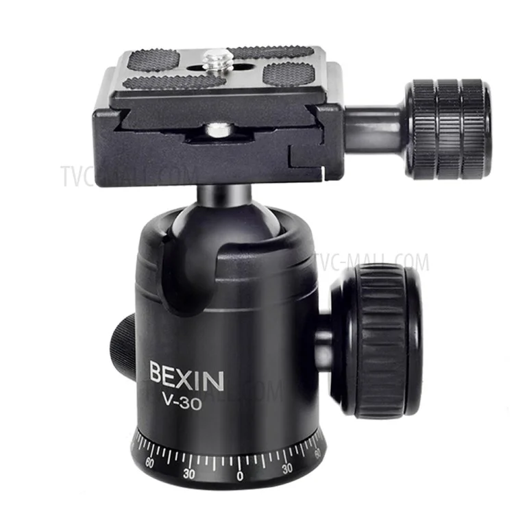 BEXIN V-30 Rotule de caméra panoramique 360 degrés pour trépied portable