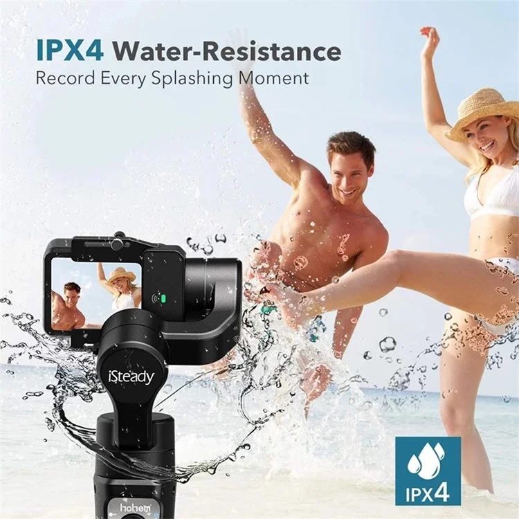 HOHEM Isteady Pro 3 Anti-Vibrations Stabilisateur Portable Étanche pour Caméra Action 