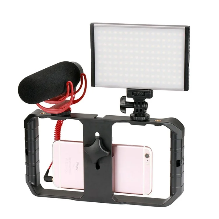 Videostabilisator Praktische Kamera-Camcorder-Telefonstabilisator VLOG-Video-Halterpositionsaufnahme Live-Kamera-Halterung