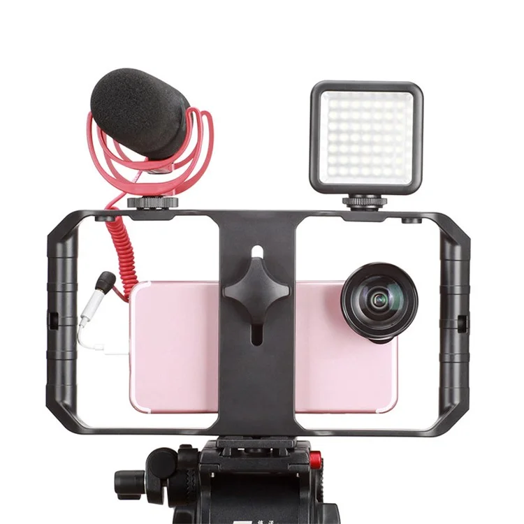 Videostabilisator Praktische Kamera-Camcorder-Telefonstabilisator VLOG-Video-Halterpositionsaufnahme Live-Kamera-Halterung