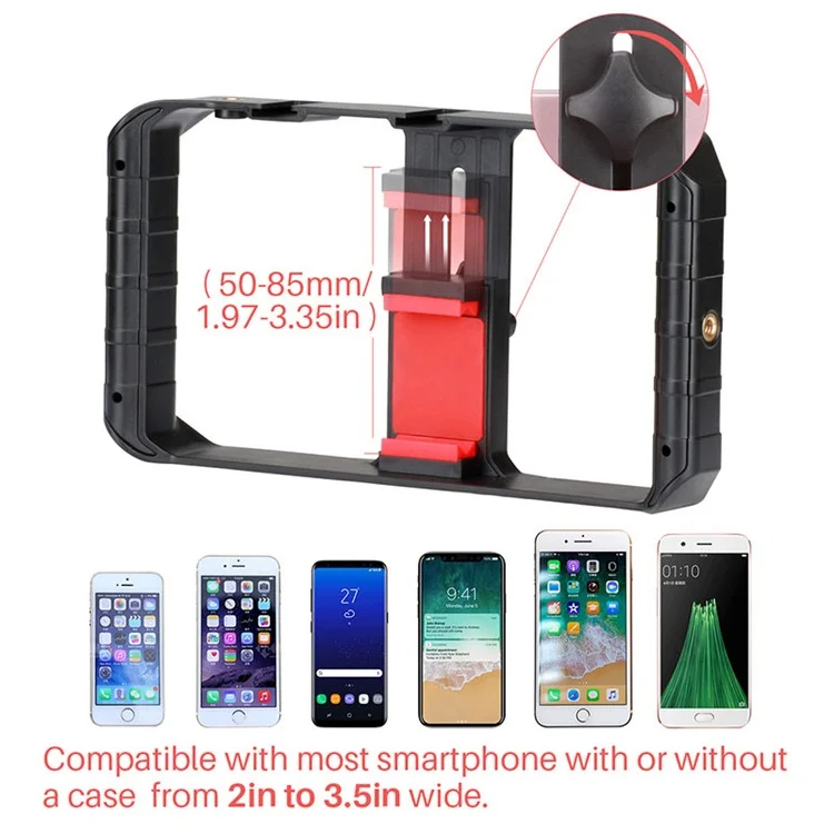 Videostabilisator Praktische Kamera-Camcorder-Telefonstabilisator VLOG-Video-Halterpositionsaufnahme Live-Kamera-Halterung