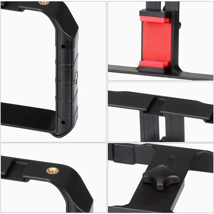 Videostabilisator Praktische Kamera-Camcorder-Telefonstabilisator VLOG-Video-Halterpositionsaufnahme Live-Kamera-Halterung