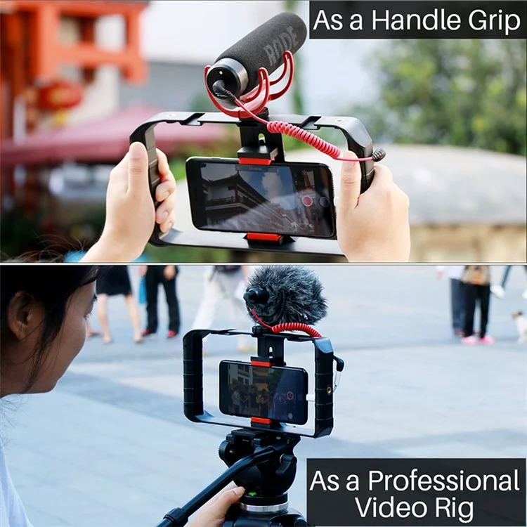 Videostabilisator Praktische Kamera-Camcorder-Telefonstabilisator VLOG-Video-Halterpositionsaufnahme Live-Kamera-Halterung
