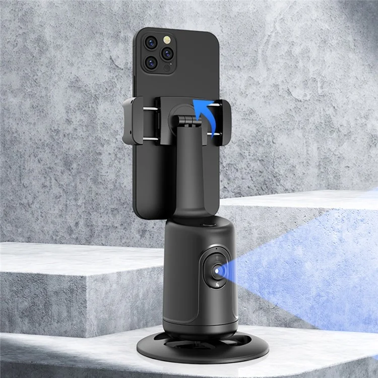 P01 Auto Face Tracking Tripod 360-Degree Rotation Phone Camera Mount Smart Shooting Phone Motion Tracking Holder for Live Vlog Streaming Video - Pink