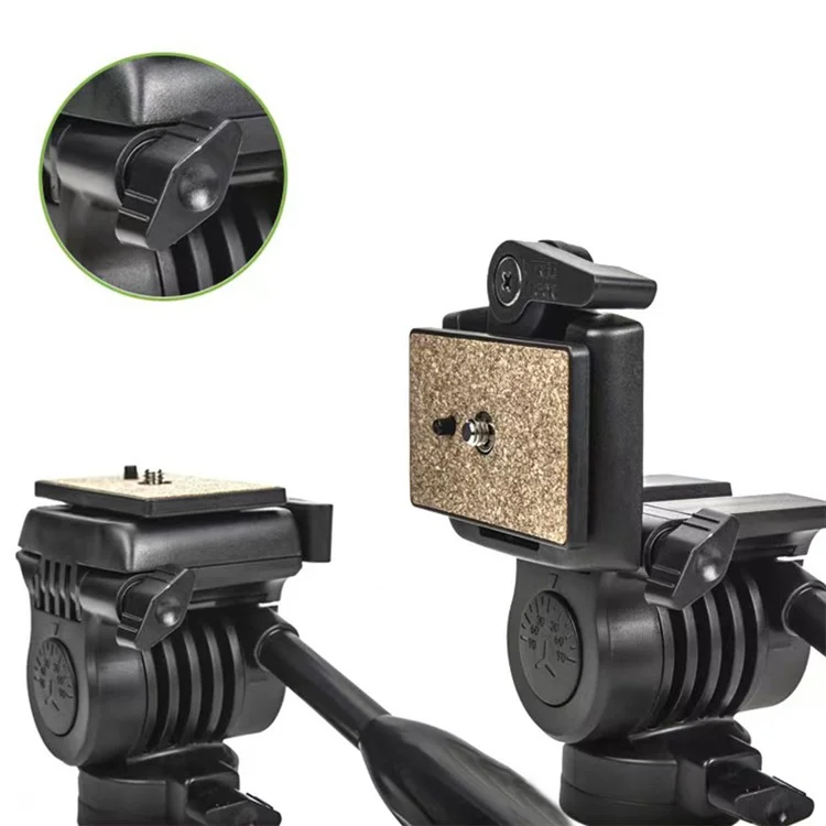YUNTENG VCT-850 1 / 4 Tornillo Interfaz Cámara Videocámara Adaptador Hidráulico Gimbal