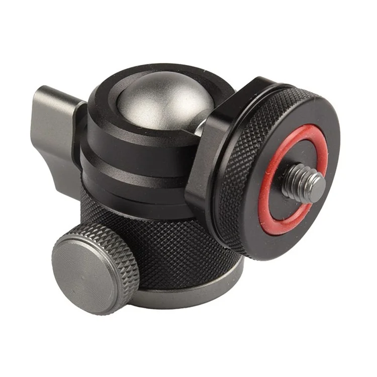 VELEDGE VD-M4 Micro SLR Mount Adapter Mini Metal Ball Gimbal com Sapata Fria, Acessórios para Câmera