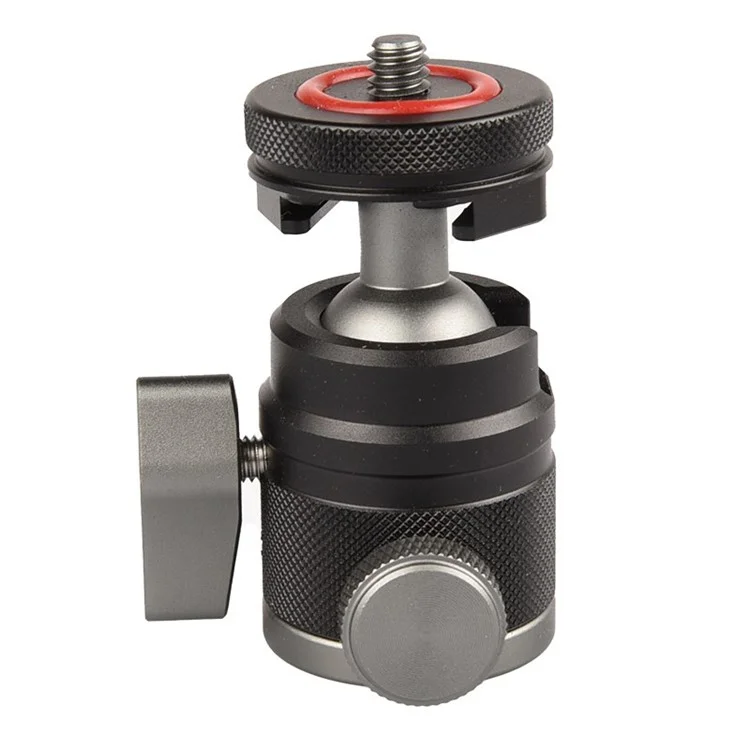 VELEDGE VD-M4 Micro SLR Mount Adapter Mini Metal Ball Gimbal com Sapata Fria, Acessórios para Câmera