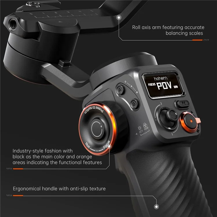 HOHEM iSteady M6 Kit Anti-shake Smart AI Tracking Gimbal Phone Live Streaming Handheld Stabilizer (CE Certified)