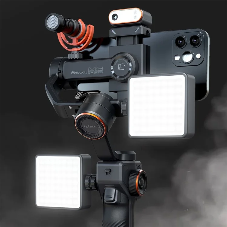 HOHEM iSteady M6 Kit Anti-shake Smart AI Tracking Gimbal Phone Live Streaming Handheld Stabilizer (CE Certified)