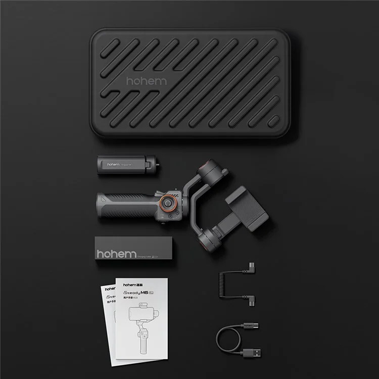HOHEM iSteady M6 Anti-shake Gimbal Phone Holder Live Streaming Handheld Stabilizer (CE Certified)
