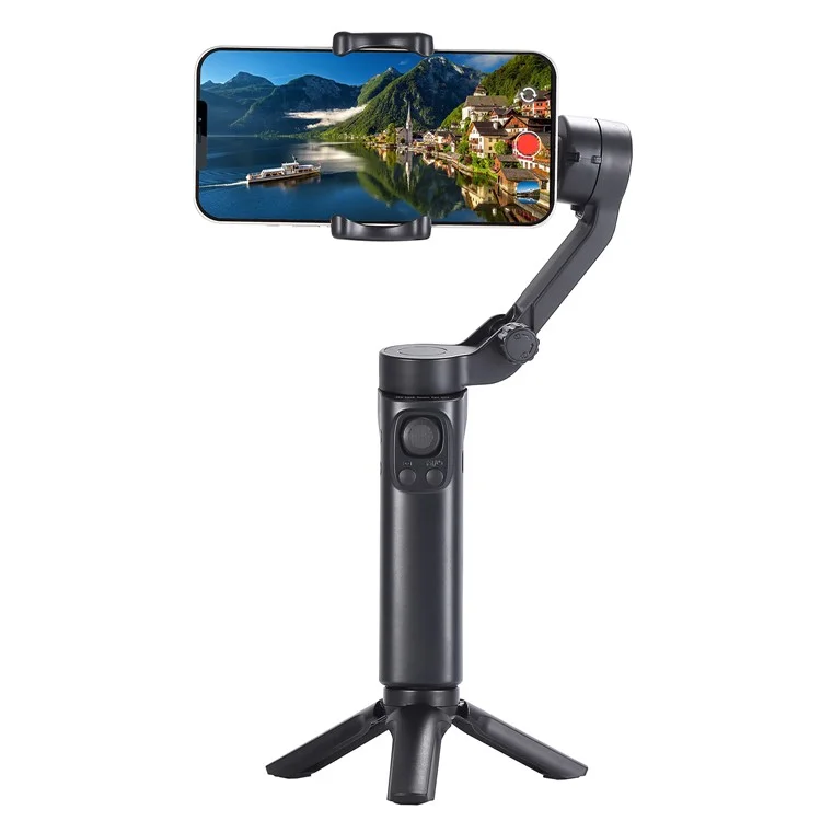 F5plus Stabilizzatore Gimbal a Tre Assi Anti-Scuotimento e Pieghevole per Registrazione Video Vlog (senza App)