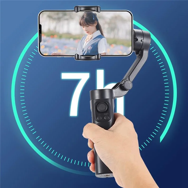 F5plus Stabilizzatore Gimbal a Tre Assi Anti-Scuotimento e Pieghevole per Registrazione Video Vlog (senza App)