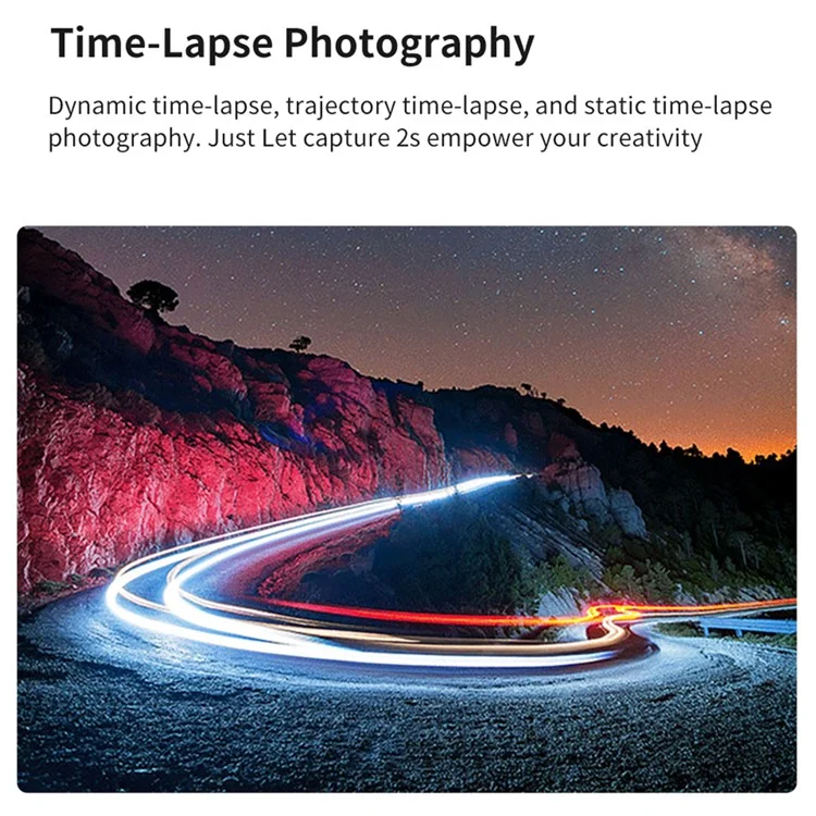 XIAOMIYUPING FUNSNAP Capture2s 3-Achsen Handhaltegriff Anti-Shake-Stabilisator Selfie-Stick für GoPro Hero, Mobiltelefone