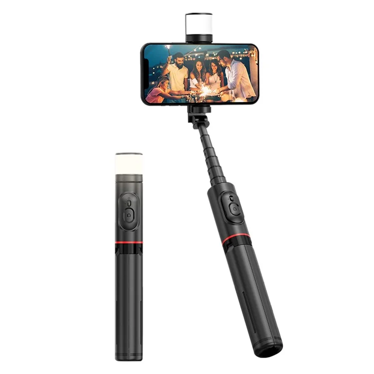 XIAOMI YOUPIN FUNSNAP Q12S Вращающаяся телефонная клипса Штатив Подставка Светодиодный заполняющий свет Дизайн Выдвижная селфи-палка