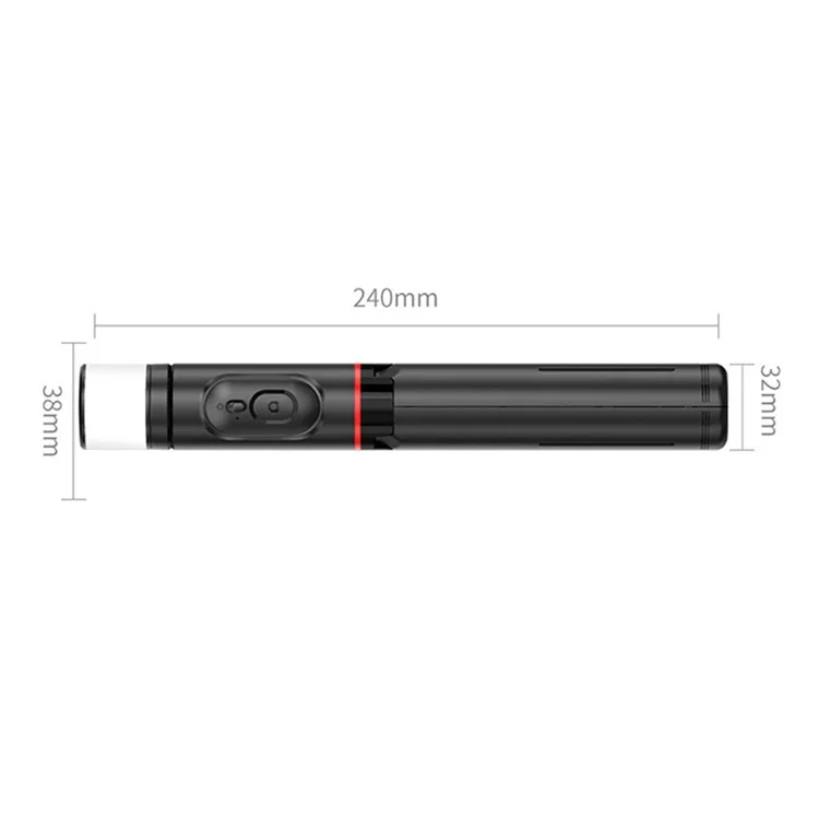 XIAOMI YOUPIN FUNSNAP Q12S Вращающаяся телефонная клипса Штатив Подставка Светодиодный заполняющий свет Дизайн Выдвижная селфи-палка